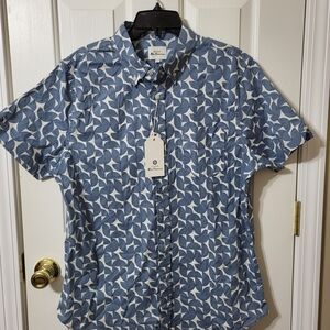 Blue Patterned Men's Shirt